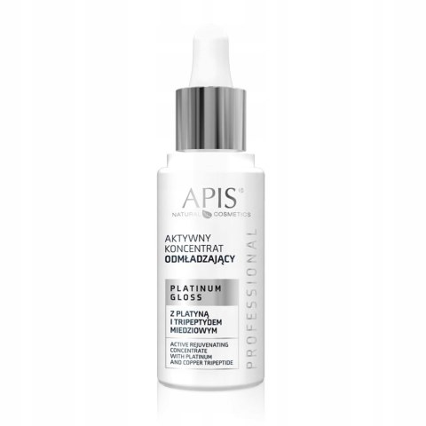 Apis PLATINUM GLOSS Aktywny koncentrat z platyną i tripeptydem 30ml Apis PLATINUM GLOSS Aktywny koncentrat z platyną i tripeptydem 30ml