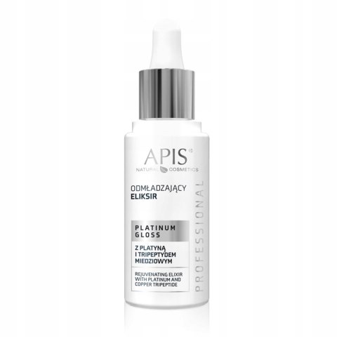 Apis PLATINUM GLOSS Odmładzający eliksir z platyną i tripeptydem 30ml Apis PLATINUM GLOSS Odmładzający eliksir z platyną i tripeptydem 30ml