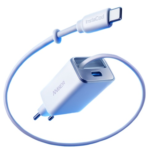 Anker Ładowarka Nano 35W 2x USB-C z Kablem 70cm do iPhone Pixel