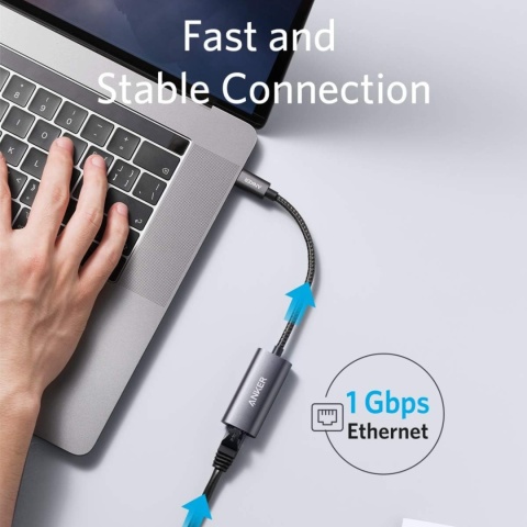 Anker PowerExpand Adapter USB-C na Ethernet RJ45 Gigabit 1Gb/s LAN