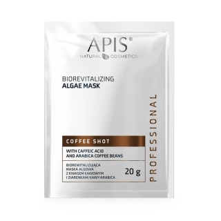 Apis Coffee Shot Maska algowa do twarzy z kwasem kawowym 20g
