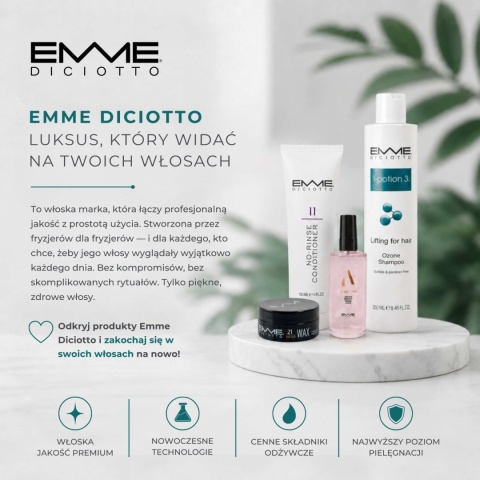 Emme Diciotto 00 Black Shampoo Szampon z czarnym pigmentem 250ml