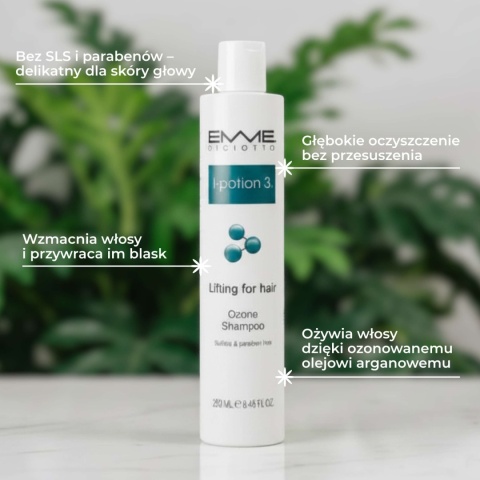 Emme Diciotto I-Potion 3 Ozone Shampoo — szampon z ozonowanym olejem arganowym 250ml