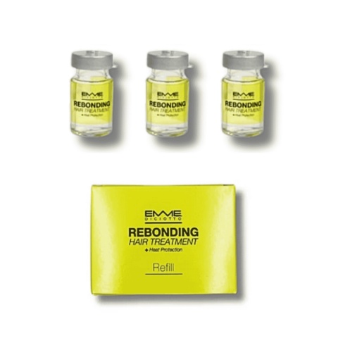 Emme Diciotto Rebonding Refill — kuracja regenerująca do włosów zniszczonych 3 ampułki