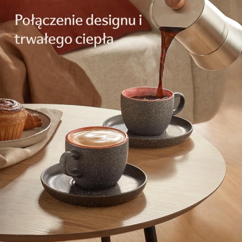 Filiżanki do Kawy 200 ml – Ceramiczny Zestaw 4 szt. Idealne na Prezent