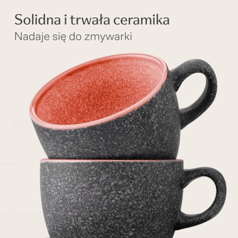 Filiżanki do Kawy 200 ml – Ceramiczny Zestaw 4 szt. Idealne na Prezent