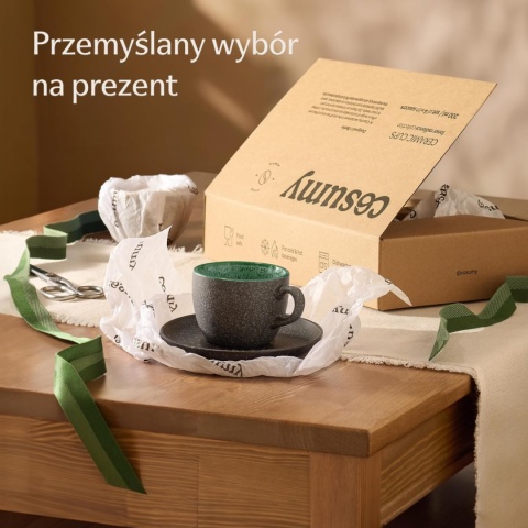 Filiżanki do Kawy 200 ml – Ceramiczny Zestaw 4 szt. Idealne na Prezent