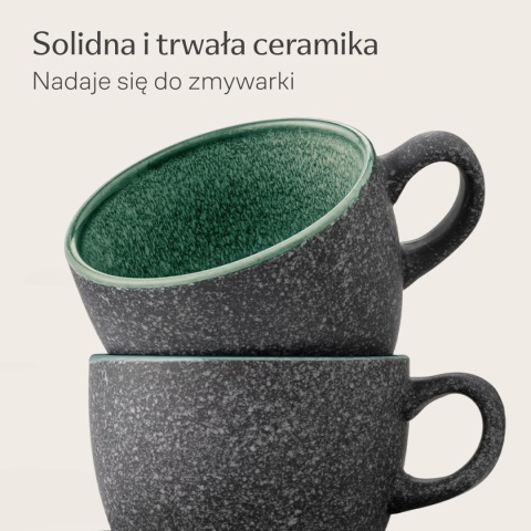 Filiżanki do Kawy 200 ml – Ceramiczny Zestaw 4 szt. Idealne na Prezent