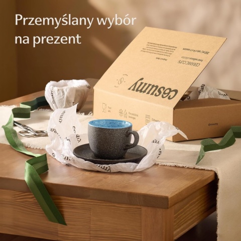 Filiżanki do Kawy 200 ml – Ceramiczny Zestaw 4 szt. Idealne na Prezent