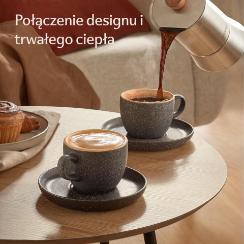 Filiżanki do Kawy 200 ml – Ceramiczny Zestaw 4 szt. Idealne na Prezent