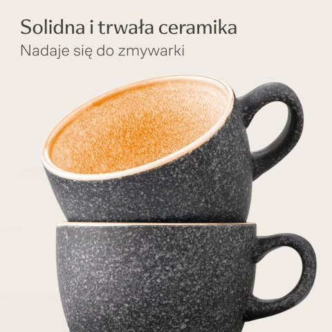 Filiżanki do Kawy 200 ml – Ceramiczny Zestaw 4 szt. Idealne na Prezent