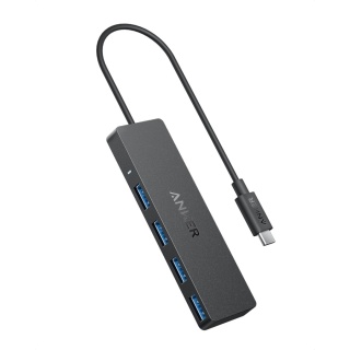 Hub USB-C Anker A8309 4x USB 3.0 5Gb/s czarny do laptopa