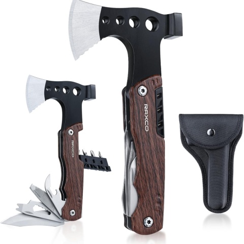 Multitool siekiera 8w1 survival kemping EDC z pokrowcem prezent