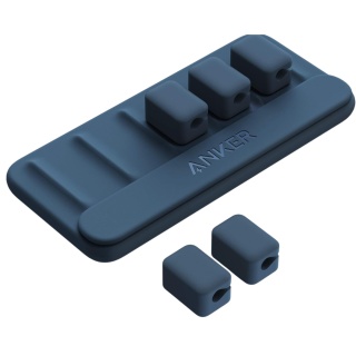 Organizer kabli magnetyczny uchwyt na przewody niebieski 5 klipsów