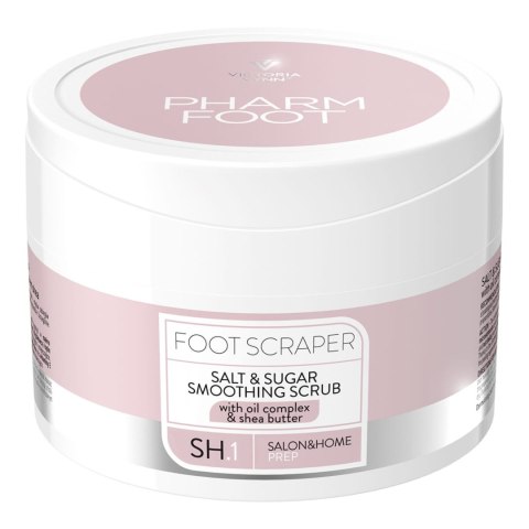 PHARM FOOT Foot Scraper wygładzający peeling solno-cukrowy 200g PHARM FOOT Foot Scraper wygładzający peeling solno-cukrowy 200g