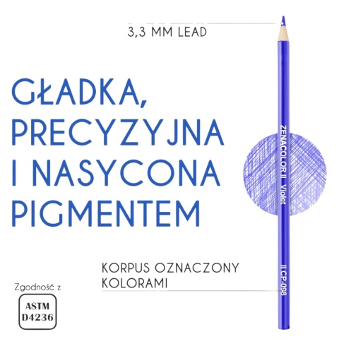 Kredki Kolorowe Zenacolor 160 Kolorów Zestaw Artystyczny