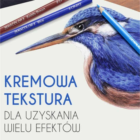 Kredki Kolorowe Zenacolor 160 Kolorów Zestaw Artystyczny