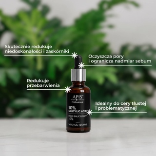 APIS Kwas salicylowy 10% dla cery tłustej i trądzikowej 30 ml