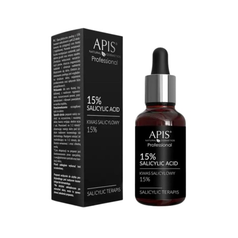 APIS Kwas salicylowy 15% - peeling oczyszczający na trądzik i zaskórniki 30 ml
