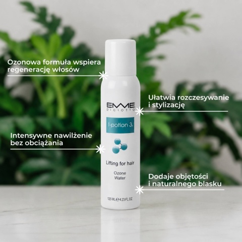 I-potion 3 Lifting for Hair-Ozone Water 125ml - właściwości