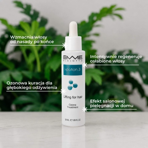 I-potion 3 Lifting for Hair-Ozone Treatment 50ml - właściwości