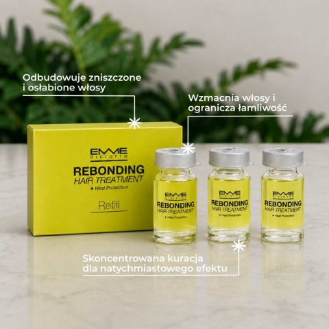 Rebonding Refill (3 ampułki) - właściwości
