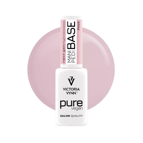Victoria Vynn MANI PEDI BASE + PURE CREAMY HYBRID Top - zestaw baz hybrydowych nude 5 pak