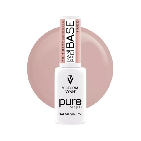 Victoria Vynn MANI PEDI BASE + PURE CREAMY HYBRID Top - zestaw baz hybrydowych nude 5 pak