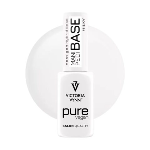 Victoria Vynn MANI PEDI BASE + PURE CREAMY HYBRID Top - zestaw baz hybrydowych nude 5 pak